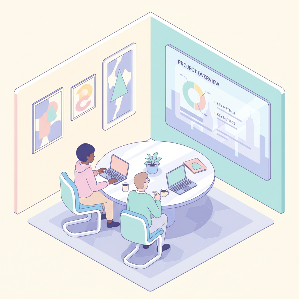 Illustration of a Strategic Meeting